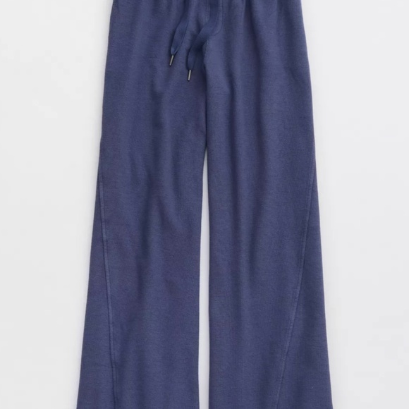 Aerie Soft Landing Ribbed Trouser Wide Leg - Picture 3 of 6